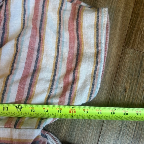 American Eagle Outfitters Multicolor Linen Blend Striped Jumpsuit S - Picture 5 of 10